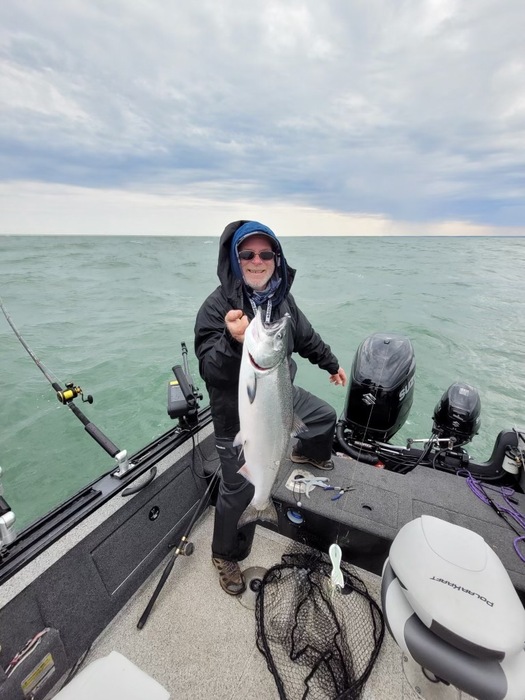 Lake Erie waves are no problem for former guide and tournament angler, Daryll MacNeil