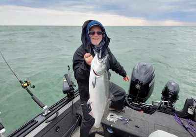 Lake Erie waves are no problem for former guide and tournament angler, Daryll MacNeil